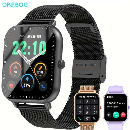 Chrono elite store-1.83'' Full Touch Screen Smartwatch - 100+ Sport Modes, AI-Powered Control, Games, Heart Rate Monitoring, Call & Message Reminders - Compatible with Android & iOS Phones for Active Women and Men