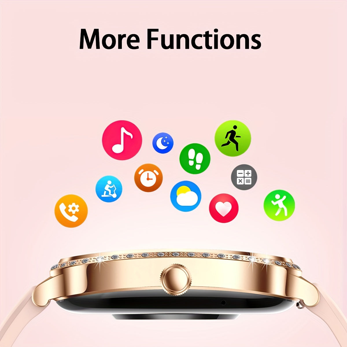 Chrono elite store-SENBONO Chic Women's Smartwatch - 1.75" HD Display, Wireless Calling, Fitness Tracker with Multiple Sports Modes, Customizable Faces & Stainless Steel Band