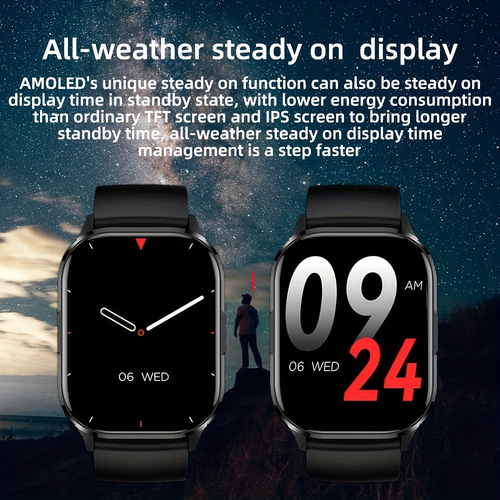 Chrono elite store-SENBONO 2024 New AMOLED Smart Watch For iPhone/Android